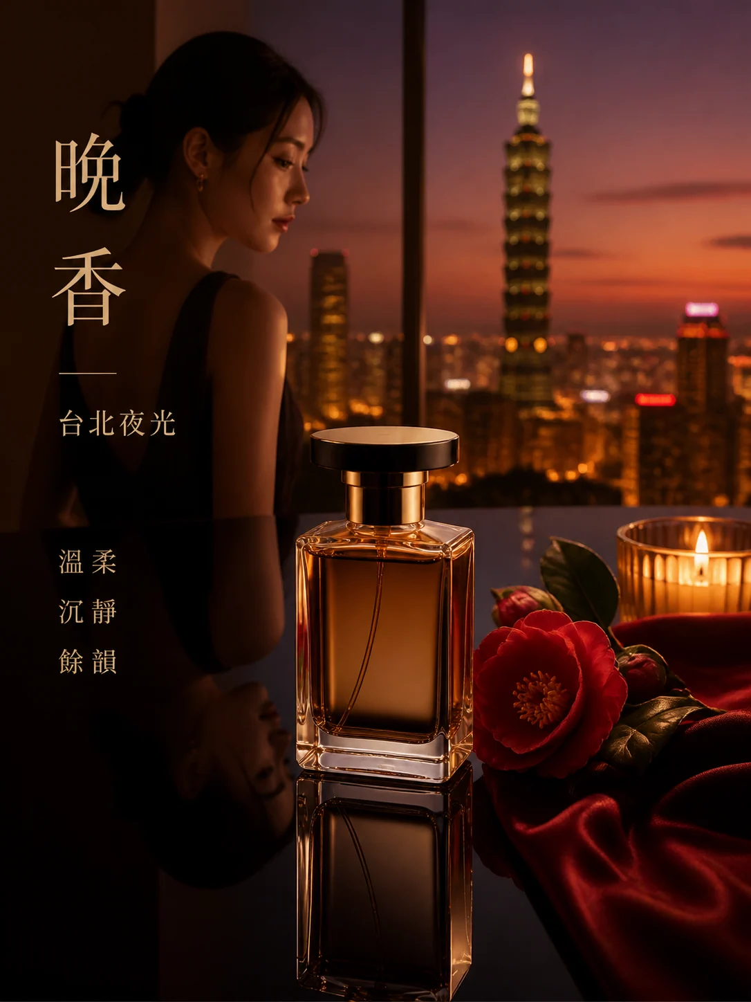 台北夜色香氛海報示例