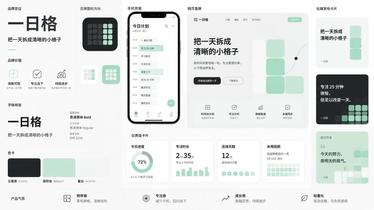 科技应用品牌识别提案板示例