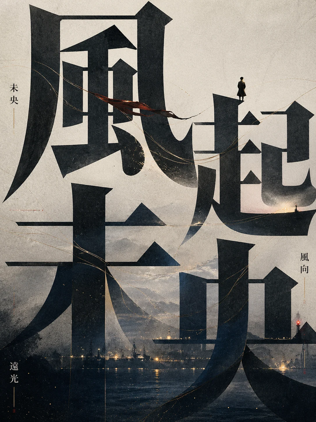 繁體中文標題概念字體海報示例