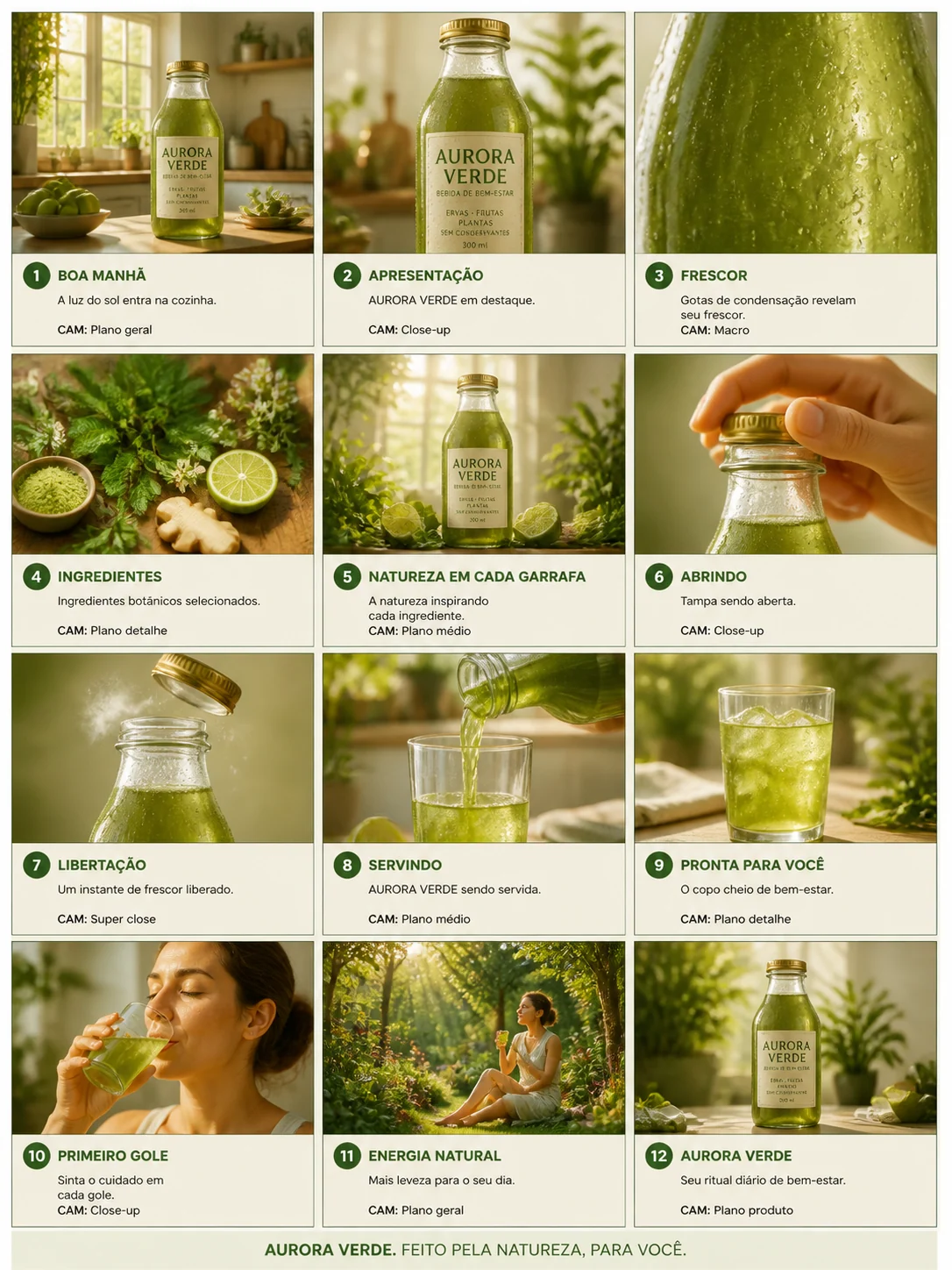 Image d'exemple : Storyboard boisson