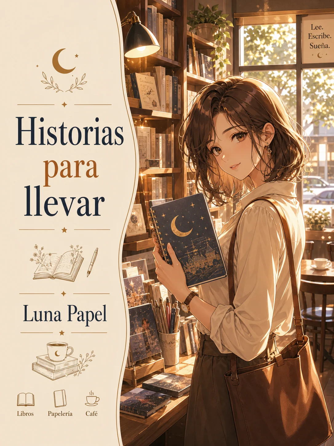 Exemple d’affiche anime française pour campagne lifestyle de librairie