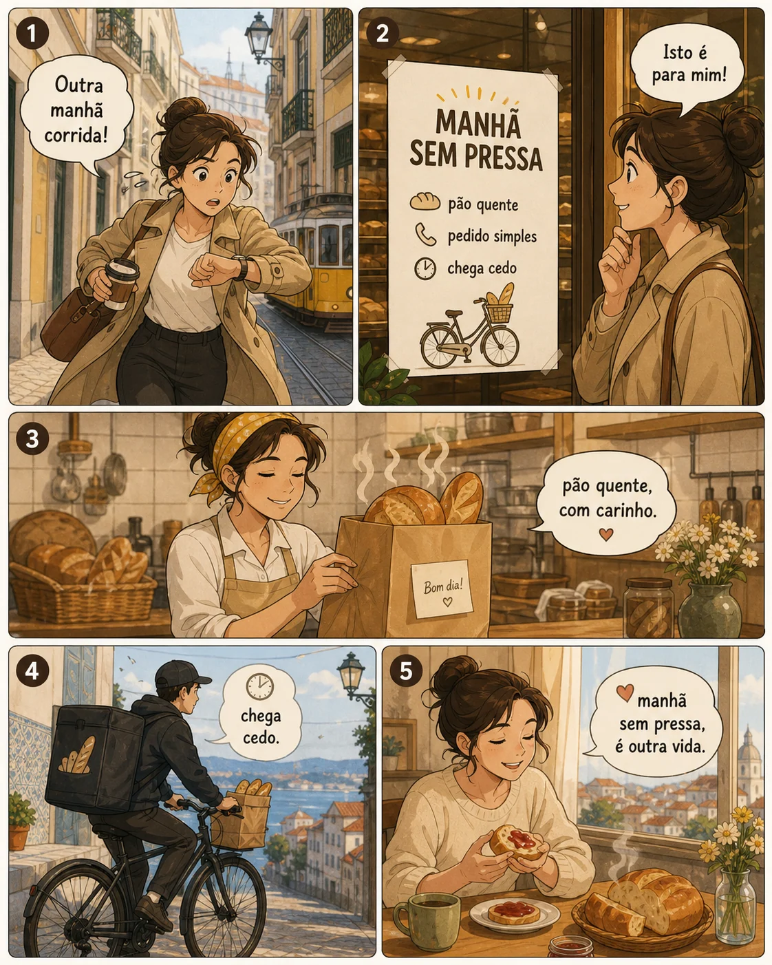 繁體中文品牌故事漫畫示例