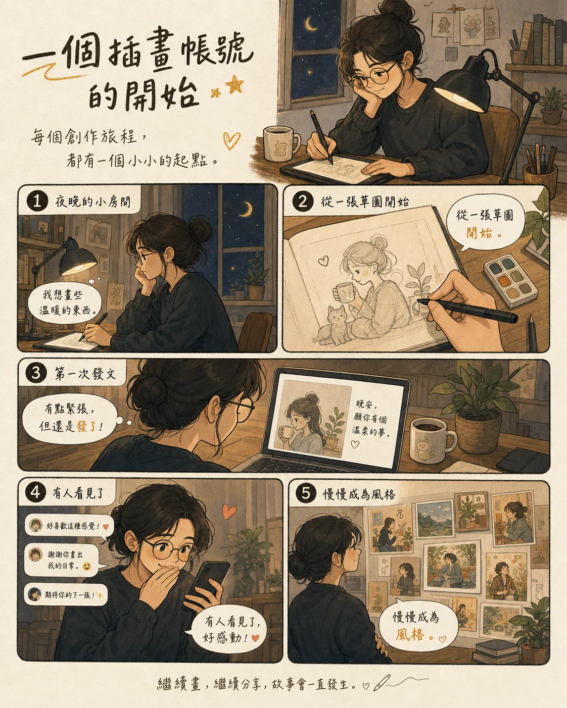 繁體中文創作者起源故事漫畫