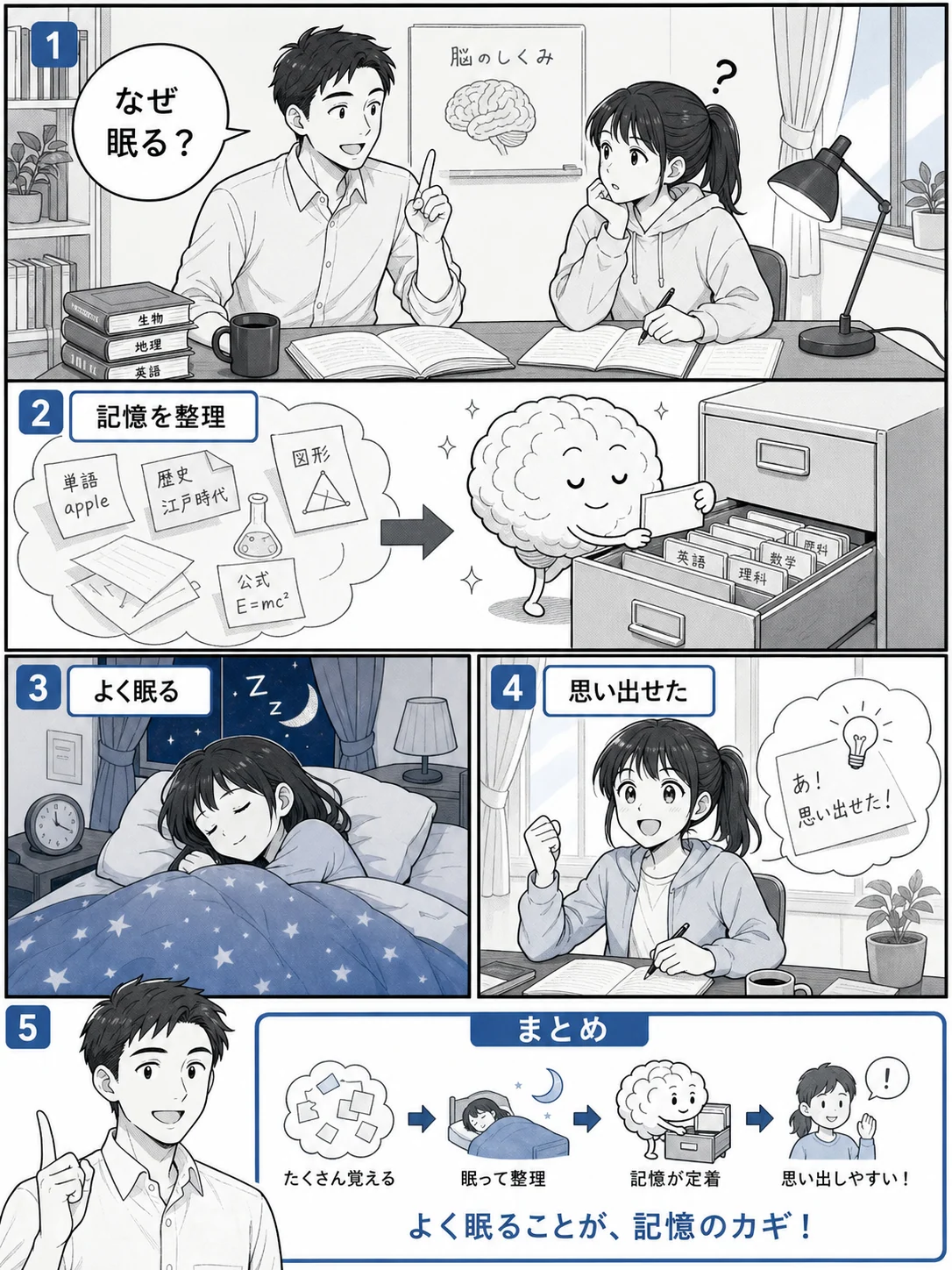 繁體中文漫畫課程講解頁