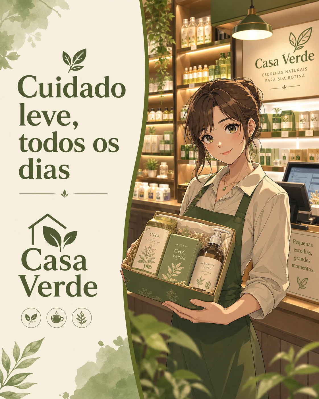 Exemple d’affiche anime française pour retail bien-être